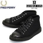 FRED PERRY (フレッドペリー) x GEORGE COX (ジョージコックス) Wネーム SB6336 MONKEY SHOE モンキーシューズ HEAVY CANVAS 102 BLACK FP531