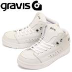 ショッピンググラビス gravis (グラビス) TARMAC HC DLX ターマック HC DLX ハイカットスニーカー WHITE/BLACK GRV004