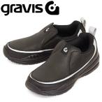 ショッピンググラビス gravis (グラビス) 05051 CUE キュー スリッポン スニーカー BLACK / SILVER GRV010