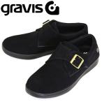 ショッピンググラビス gravis (グラビス) 25226 Shanahan シャナハン ワンストラップ スエードスニーカー BLACK GRV030