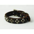 HTC(Hollywood Trading Company)  #081　BUCKLE BRACELET(バックルブレスレット)　2色：ブラック、ライトブラウン