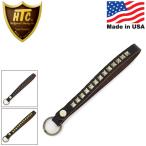 HTC(Hollywood Trading Company) Key Holder #LCC10 1Line Ring 0.5 дюймовый брелок для ключа чёрная кожа 