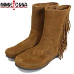 ショッピングMINNETONKA sale セール MINNETONKA(ミネトンカ) Side Fringe Wedge Boot(サイドフリンジウェッジブーツ) #1372 BROWN レディース MT331