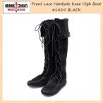 ショッピングMINNETONKA sale セール MINNETONKA(ミネトンカ) Front Lace Hardsole Knee High Boot(フロントレースニーハイブーツ)#1429 BLACK MT051