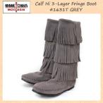 sale セール MINNETONKA(ミネトンカ)Calf Hi 3-Layer Fringe Boot(カーフハイ3レイヤーフリンジブーツ)#1631T GREY レディース MT052