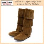 sale セール MINNETONKA(ミネトンカ)Calf Hi 3-Layer Fringe Boot(カーフハイ3レイヤーフリンジブーツ)#1638 DUSTYBROWN レディース MT054