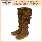 sale セール MINNETONKA(ミネトンカ)5-Layer Fringe Boot(5レイヤーフリンジブーツ)#1658 DUSTYBROWN レディース MT057