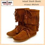 sale セール MINNETONKA(ミネトンカ)Wood Stock Fringe(ウッドストックフリンジ)#1662 BROWN SUEDE レディース MT179