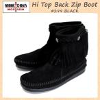 sale セール MINNETONKA(ミネトンカ) Hi Top Back Zip Boot(ハイトップ バックジップブーツ)#299 BLACK レディース MT013