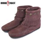 ショッピングMINNETONKA sale セール MINNETONKA(ミネトンカ) Double Fringe Side Zip Boot(ダブルフリンジサイドジップブーツ) #698R RAISIN レディース MT409