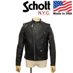 Schott (ショット) 2950009 7670 603UST STAND ONESTAR スタンド ワンスター ト ライダース レザージャケット アメリカ製 09(10) BLACK