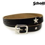 ショッピングschott SCHOTT(ショット) PERFECTO BELT NARROW(パーフェクトベルトナロー) 3129046-09 BLACK ブラック