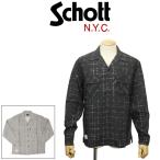 Schott (ショット) 3120006 KASURI カスリ PLAID L/S SHIRT ロングスリーブシャツ 全2色