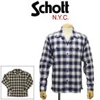 Schott (ショット) 3120007 OMBRE オンブレ PLAID L/S SHIRT ロングスリーブ チェックシャツ 全2色