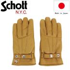 Schott (ショット) 4970002 ONESTAR WINTER GLOVE SHORT ワンスター ウィンター レザーグローブ ショート 日本製 386CAMEL