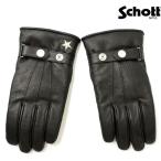 Schott (ショット) 4970002 ONESTAR WINTER GLOVE SHORT ワンスター ウィンター レザーグローブ ショート 日本製 10BLACK