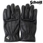 Schott (ショット) 3970029(3169030) ONE STAR GLOVE ワンスター サマー レザーグローブ 010BLACK 日本製