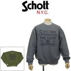 ショッピングschott Schott (ショット) 5232009 SALT AND PEPPER CREW SWEAT TIMETESTED FOUR GENERATIONS ソルト アンド ペッパー クルースウェット 全2色