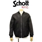 ショッピングschott Schott (ショット) 5950013 LEATHER JACKET BOWERY レザージャケット バワリー MA-1タイプ 010BLACK