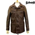 SCHOTT(ショット) 533US LEATHER CAR COAT(レザーカーコート) BROWN