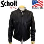 ショッピングschott Schott (ショット) 7550 241XX LAMB CAFE RACER ラムカフェレーサー レザージャケット 09BLACK