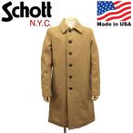 Schott (ショット) 7653 C729NE SINGLE OFFICER COAT シングル オフィサーコート 50CAMEL