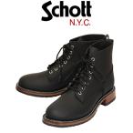 Schott (ショット) OSC S25506 Magnum Boots マグナム プレーントゥ レザーブーツ Black SCT021