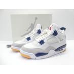 ナイキ NIKE SB AIR JORDAN 4 RETRO SP Summit White / Navy DR5415-100 size:28.0cm スニーカー 靴 △WT5165