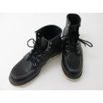 《メンズ靴》REDWING レッドウィング 8130 刺繍 羽タグ セッター モックトゥ 黒 ブラック SIZE:26.0ｃｍ 8D