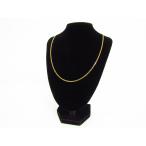 K18 золотой Gold плоский колье 2 поверхность одиночный примерно 10.4g примерно 60cm VAC25857