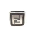 FENDI フェンディ FF ロゴ スクエア リング 指輪 SIZE:M 約22号 ∠UP4559