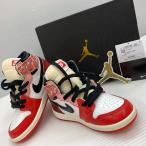 NIKE × スパイダーマン ナイキ TD AIR JORDAN 1 HIGH OG エアジョーダン DV1750-601 15cm 箱あり 中古美品 ▽110264