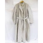  Чехия армия полоса свободная домашняя одежда длинное пальто жакет хлопок Military голубой × белый размер надпись нет б/у товар *101219