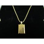  не использовался POLICE / Police Mini Gold персональный медальон нержавеющая сталь цепь колье цепочка примерно 50cm не использовался товар *140620
