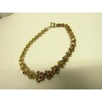 SILVER925 цветочный узор браслет серебряная цепь общая длина примерно 18cm б/у товар *141032