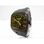 ショッピングnixon NIXON THE MANUAL ニクソン クォーツ メンズアナログ腕時計 ステンレス ブラック 腕周り約15.5cm 中古品 ◆141005