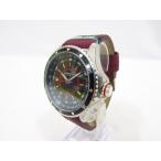 NICOLE CLUB FOR MENni пробка Rav for men кожаный ремень наручные часы кварц темный красный wine red б/у товар *141296