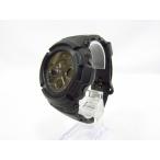 G-SHOCKji- амортизаторы AW-590 SERIES AW-591BB наручные часы черный чёрный б/у товар *140607