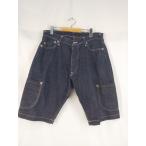 ショッピングEVISU EVISU デニムショートパンツ 2001 恵比寿神頭 サイドポケット 白カモメ刺繍 W34