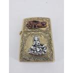ショッピングzippo zippo good vibrations グッドバイブレーション ジッポ 真鍮 観音菩薩 オイルライター