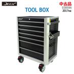 [ б/у ][ установка включая ]DEEN TOOL BOX черный 2017 год производства 7 уровень шкаф с роликами . Wagon ящик для инструментов ключ имеется * обычный 2~4 рабочий день отправка *