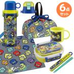 スプラトゥーン３ お買得６点セット 抗菌 お弁当箱 中子付 360ml 箸＆箸箱 コップ 2WAY水筒580ml 巾着 ランチクロス