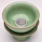 天香茶行 中国茶器 青磁の茶漉し・