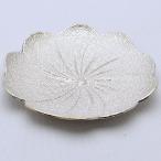 梅花錫茶托　長径90mm×高13mm