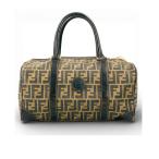 美品 FENDI フェンディ ズッカ ボストンバッグ 旅行カバン キャンバス ブラウン レディース