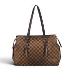 LOUIS VUITTON Chelsea Damier *eben парусина Brown сумка на плечо N51119