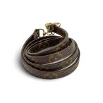 LOUIS VUITTON монограмма парусина Brown плечо ремешок Vintage 