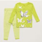 ショッピングカーターズ Carter's カーターズ★パジャマ  (長袖) 蝶 ライトグリーン【24m 90cm】