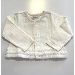 kid's zoo ( Kids Zoo ) кромка оборка кардиган перо тканый tops белый 80cm