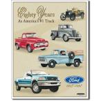 Ford 80 yrs of Pickups ★ Tin Signs（ブリキ看板）【並行輸入品】